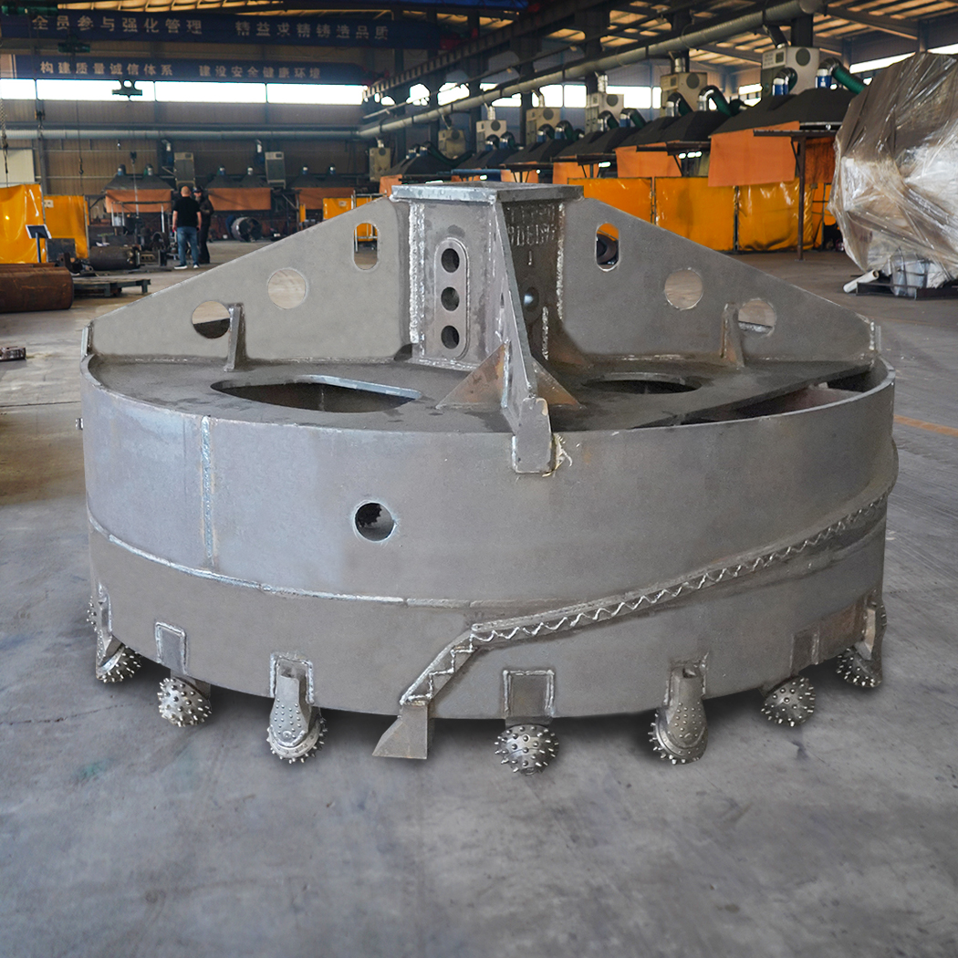 Roller bit core barrel for pile drilling